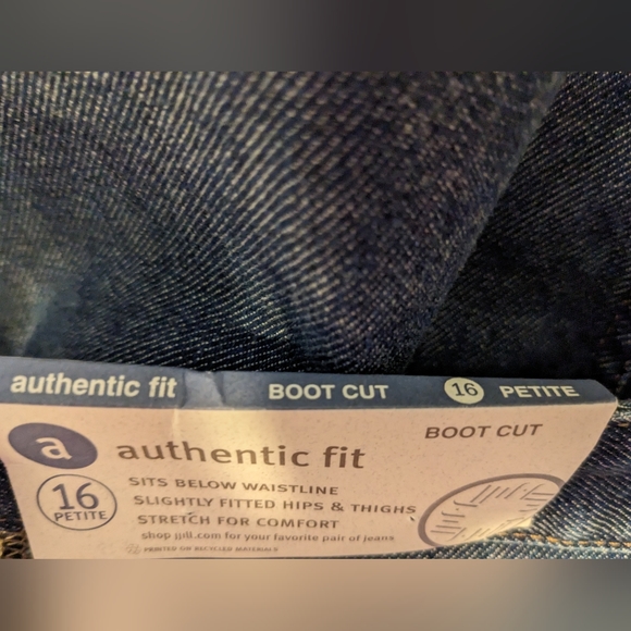 New with tags! J.Jill bootcut jeans, size 16P - Picture 9 of 14